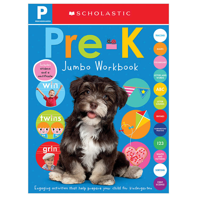 Pre-K Jumbo Workbook: Scholastic Early Learners (Jumbo Workbook) -- Scholastic, Paperback