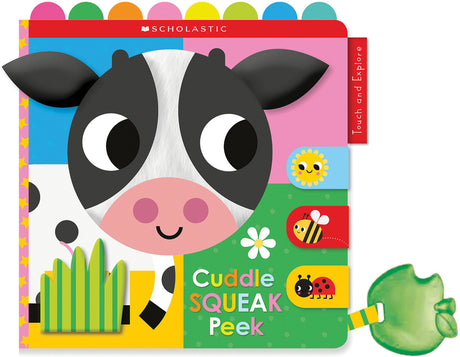 Cuddle Squeak Peek Cloth Book: Scholastic Early Learners (Touch and Explore) -- Scholastic, Paperback