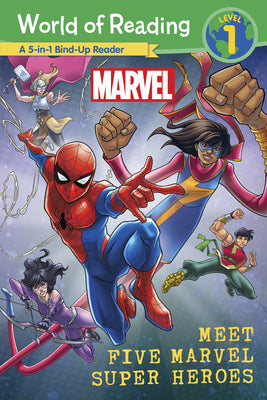 World of Reading: Meet Five Marvel Super Heroes -- Marvel Press Book Group, Paperback