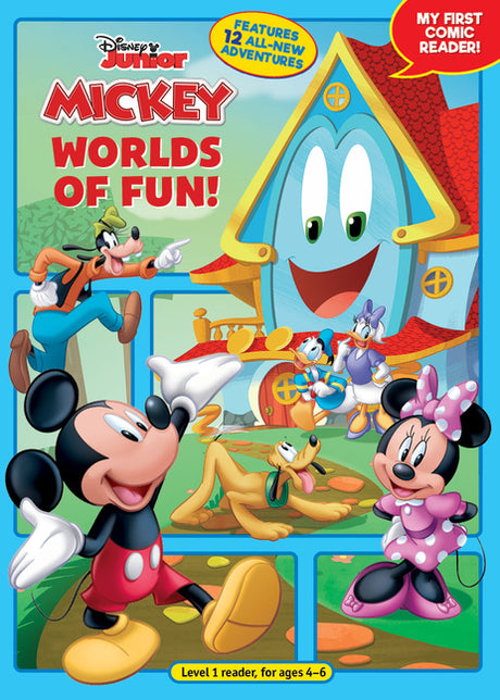 Mickey Mouse Funhouse: Worlds of Fun!: My First Comic Reader! -- Disney Books, Paperback
