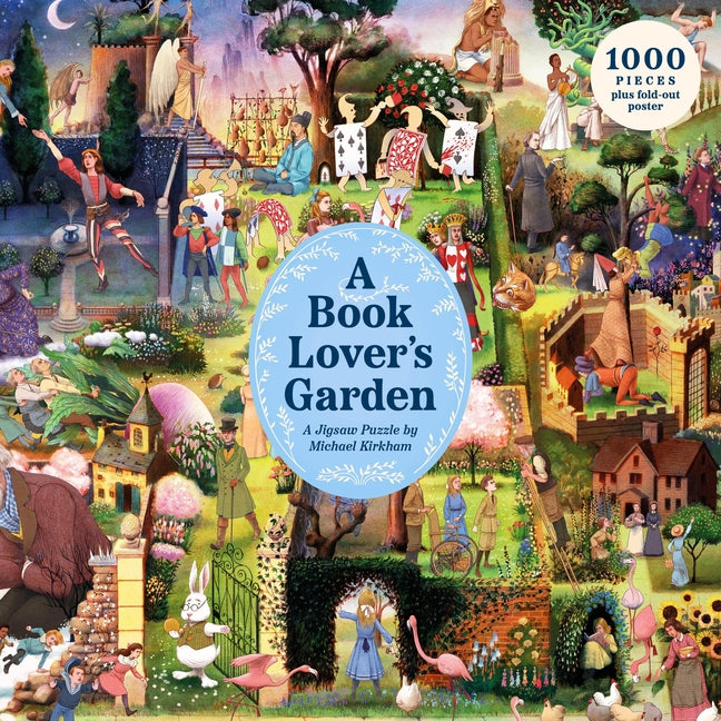 A Book Lover's Garden: A 1000-Piece Jigsaw Puzzle by Michael Kirkham -- Michael Kirkham, Other