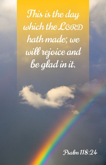 General Worship Bulletin: Glad (Package of 100): Psalm 118:24 (Kjv) -- Broadman Church Supplies Staff, Paperback