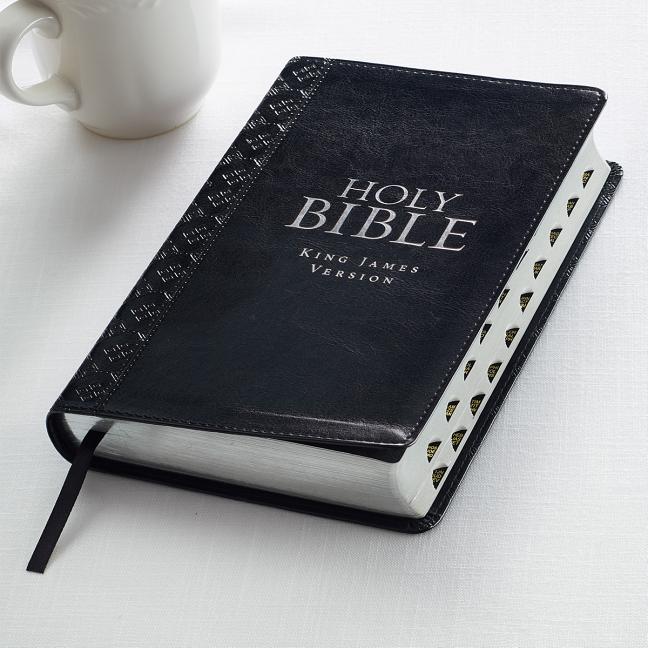 KJV Standard Size Thumb Index Edition: Black -- Christian Art Gifts, Bible