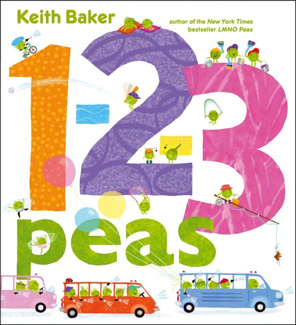 1-2-3 Peas -- Keith Baker, Hardcover