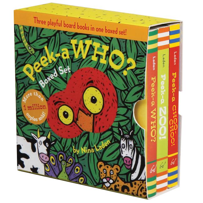 Peek-A Who? Boxed Set: (Children's Animal Books, Board Books for Kids) -- Nina Laden, Hardcover