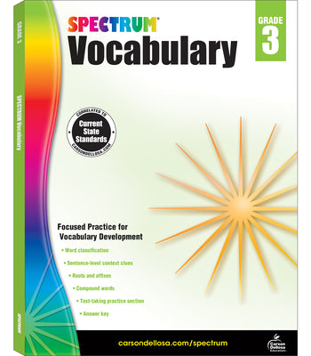 Spectrum Vocabulary, Grade 3: Volume 86 -- Spectrum, Paperback