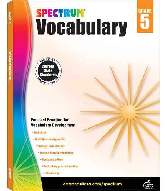 Spectrum Vocabulary, Grade 5: Volume 88 -- Spectrum, Paperback