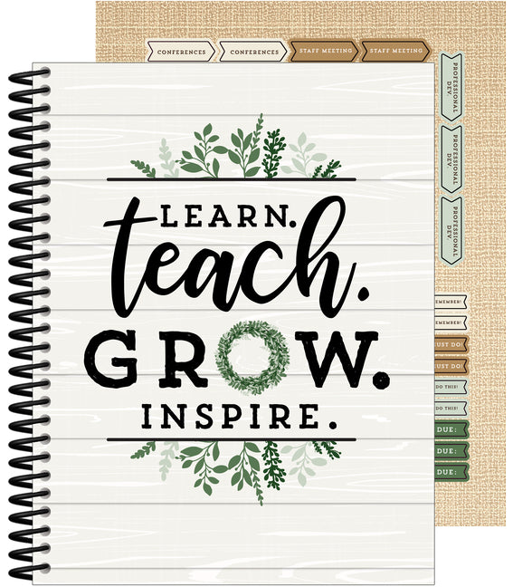 Farmhouse Teacher Planner -- Carson Dellosa Education, Spiral