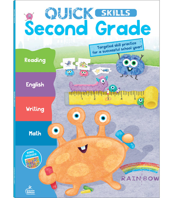 Quick Skills Second Grade Workbook -- Carson Dellosa Education, Paperback