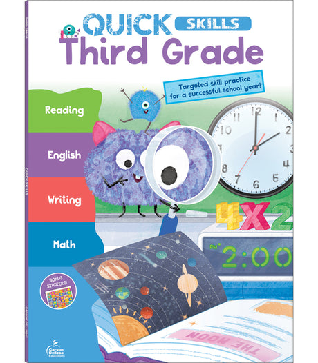 Quick Skills Third Grade Workbook -- Carson Dellosa Education, Paperback