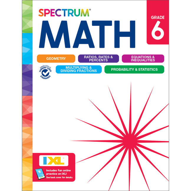 Spectrum Math Workbook, Grade 6 -- Spectrum, Paperback