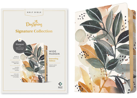 NLT Wide Margin Bible, Dayspring Signature Collection, Filament Enabled (Leatherlike, Autumn Leaves, Red Letter) -- New Living Translation, Bible