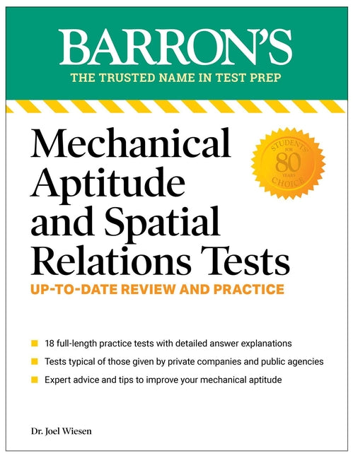 Mechanical Aptitude and Spatial Relations Tests, Fourth Edition -- Joel Wiesen, Paperback