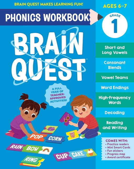 Brain Quest Phonics Workbook: Grade 1 -- Workman Publishing, Paperback