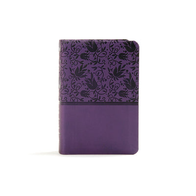 KJV Large Print Compact Reference Bible, Purple Leathertouch -- Holman Bible Publishers, Bible