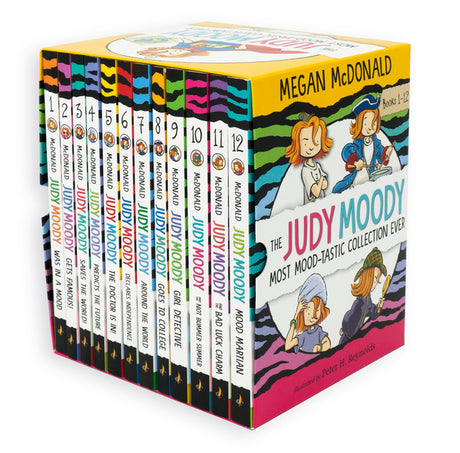 The Judy Moody Most Mood-Tastic Collection Ever: Books 1-12 (Box Set of Twelve Illustrated Chapter Books for Young Readers Spanning Every Mood: Perfec -- Megan McDonald, Paperback