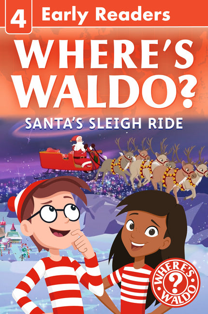 Where's Waldo? Santa's Sleigh Ride: Early Reader (a Christmas Search-And-Find Adventure for Beginning Readers and Kids Ages 4-8) -- Candlewick Press, Hardcover