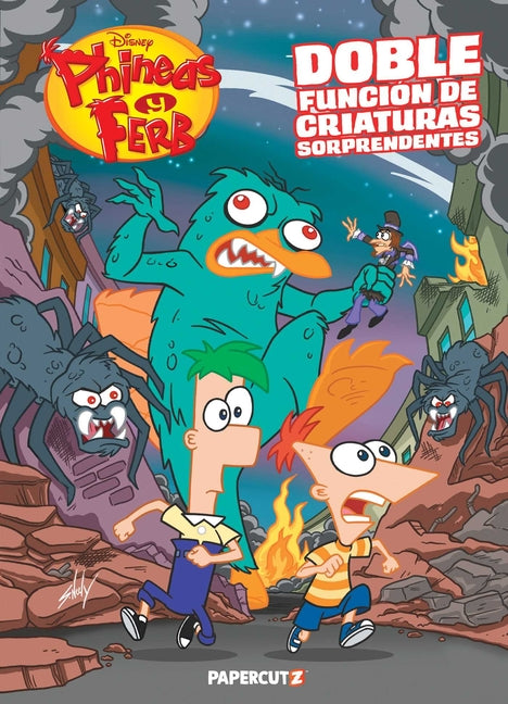 Phineas and Ferb Doble Funcion de Criaturas Sorprendentes (Spanish Language) -- The Disney Comics Group, Paperback