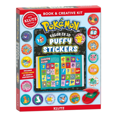 Pokemon Color-In 3D Stickers -- Klutz, Other