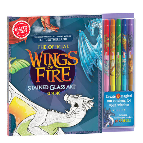 Klutzpress Wings of Fire Stained Glass Art -- Tui T. Sutherland, Hardcover