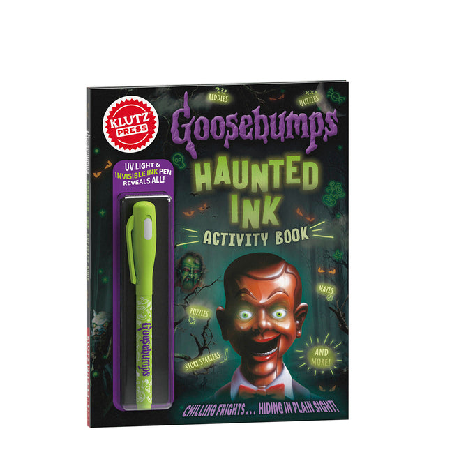 Goosebumps Haunted Ink Activity Book -- Klutz Press, Hardcover