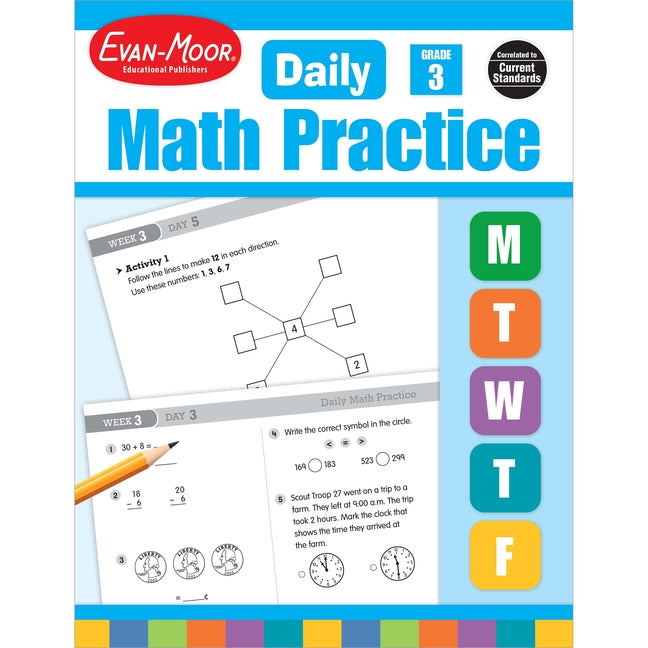 Daily Math Practice, Grade 3 Te -- Evan-Moor Educational Publishers, Paperback