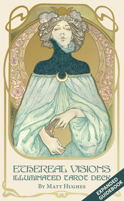Ethereal Visions Illuminated Tarot Deck: Elegant 80-Card Art Nouveau Tarot Deck with Gold Foil, Full-Color 140-Page Guidebook, Hand-Drawn Illustration -- Matt Hughes, Other