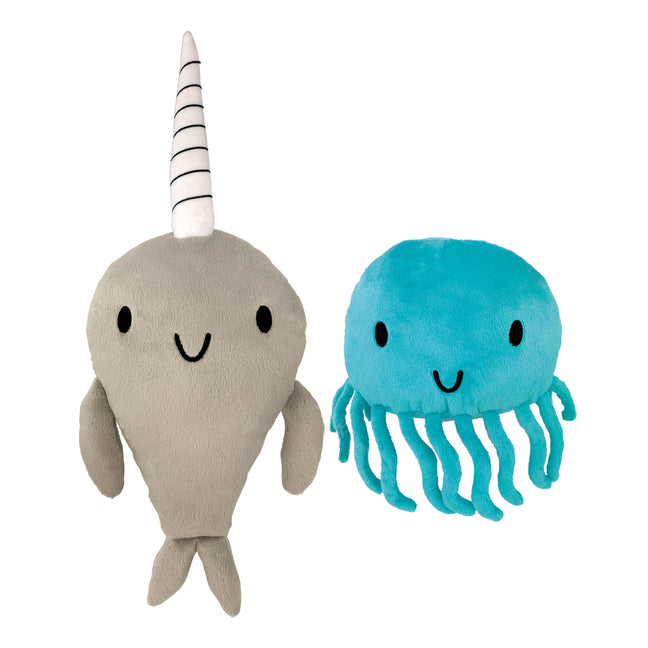 Narwhal and Jelly Plush Set: 14 and 7 W/Tentacles -- Ben Clanton, Other