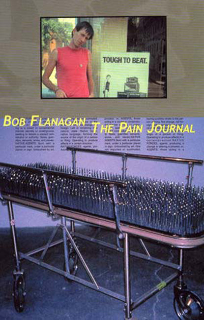 The Pain Journal -- Bob Flanagan, Paperback