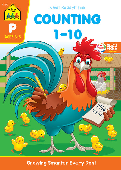 School Zone Counting 1-10 Workbook -- School Zone, Paperback