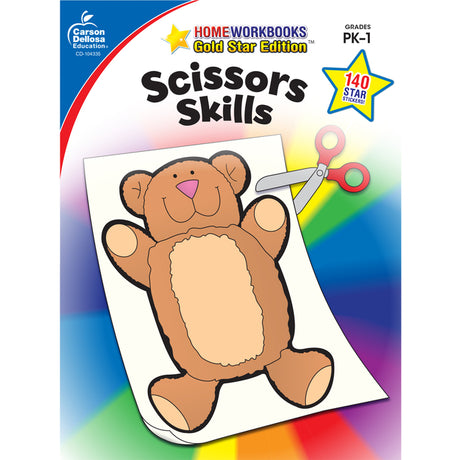 Scissors Skills, Grades Pk - 1: Gold Star Edition Volume 17 -- Carson Dellosa Education, Paperback
