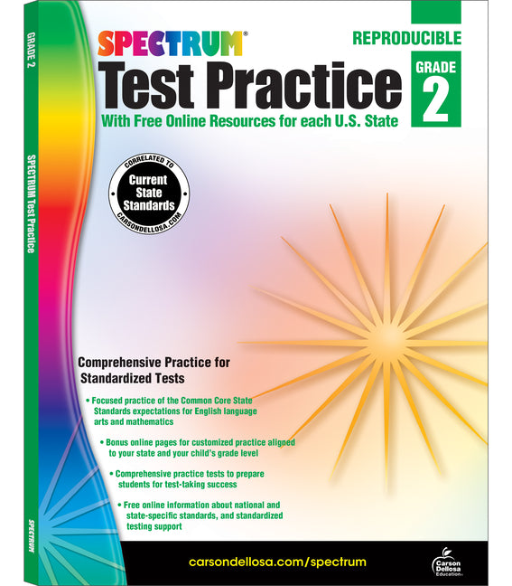 Spectrum Test Practice, Grade 2: Volume 62 -- Spectrum, Paperback