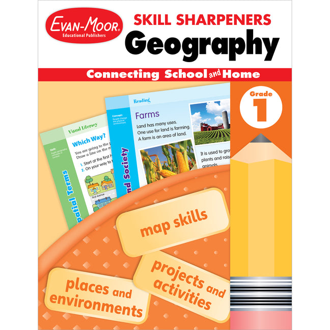 Skill Sharpeners: Geography, Grade 1 -- Evan-Moor Educational Publishers, Paperback