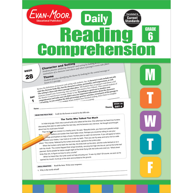 Daily Reading Comprehension, Grade 6 Te -- Evan-Moor Educational Publishers, Paperback