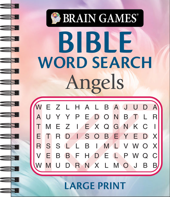 Brain Games - Bible Word Search: Angels - Large Print -- Publications International Ltd, Spiral