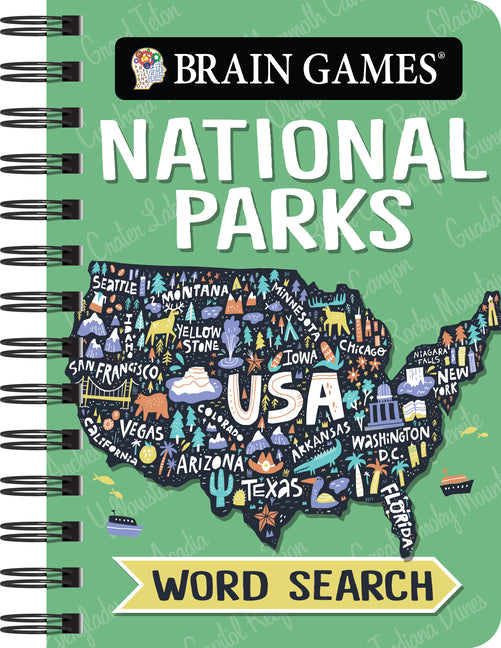 Brain Games - To Go - National Parks Word Search -- Publications International Ltd, Spiral