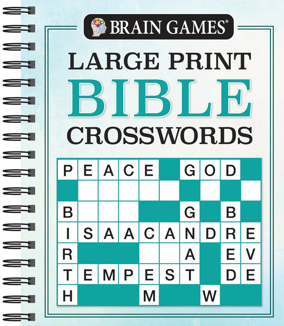 Brain Games - Large Print Bible Crosswords -- Publications International Ltd, Spiral