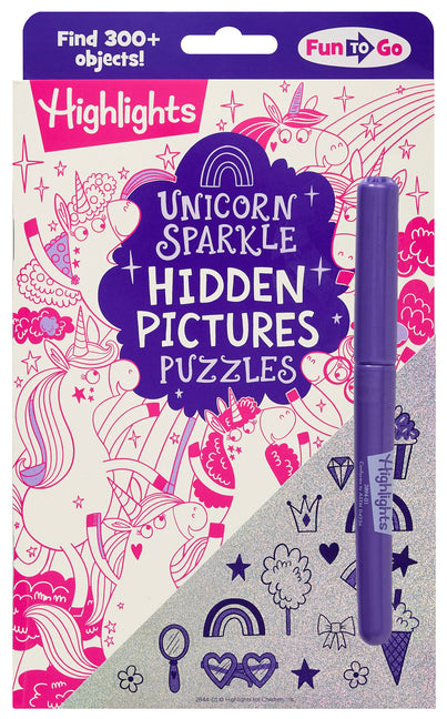 Unicorn Sparkle Hidden Pictures Puzzles: Find Over 300 Hidden Objects in This Unicorn-Themed Seek and Find Book for Kids 6 and Up -- Highlights, Paperback