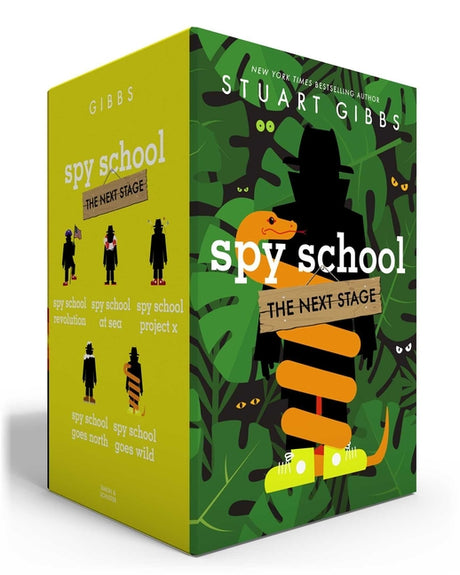 Spy School the Next Stage (Boxed Set): Spy School Revolution; Spy School at Sea; Spy School Project X; Spy School Goes North; Spy School Goes Wild -- Stuart Gibbs, Paperback