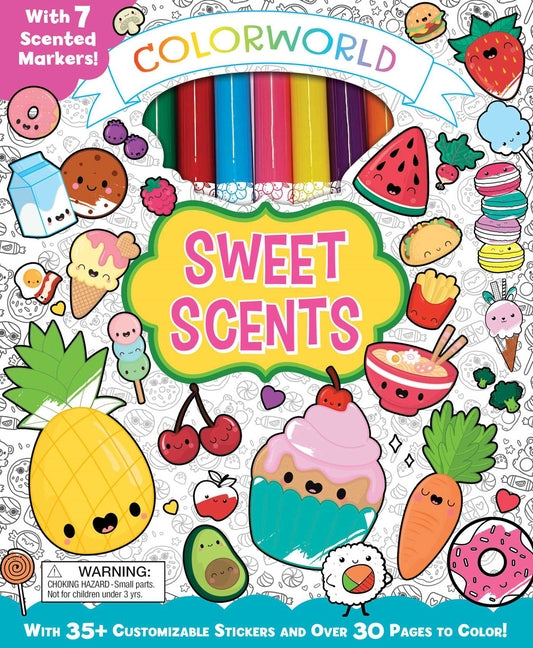 Colorworld: Sweet Scents: With 35+ Customizable Stickers and Over 30 Pages to Color! -- Editors of Silver Dolphin Books, Other