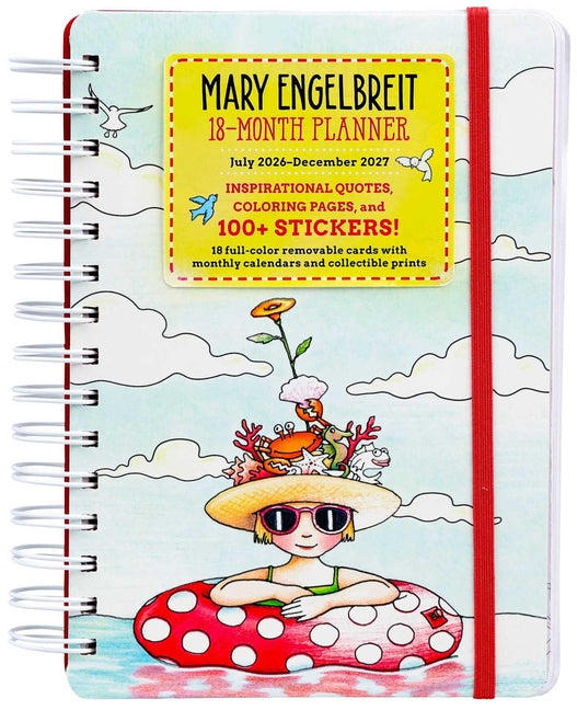 Mary Engelbreit 18-Month Coloring Planner: July 2026-December 2027 -- Mary Engelbreit, Spiral