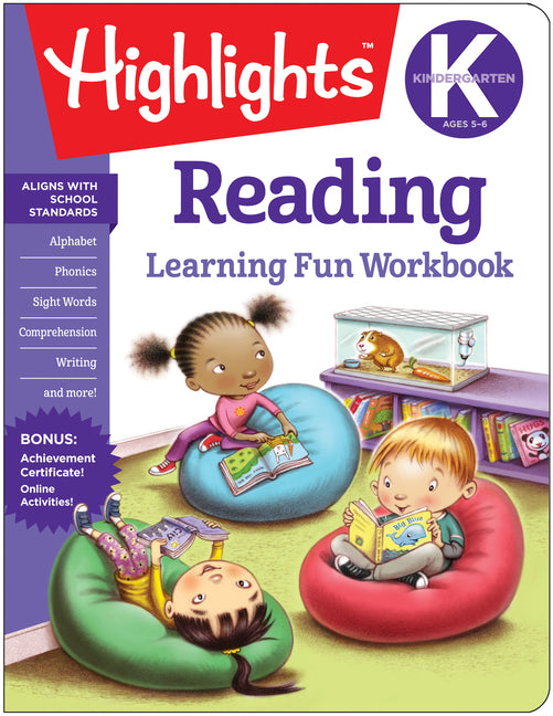 Kindergarten Reading: Learning Fun Workbook -- Highlights Learning, Paperback