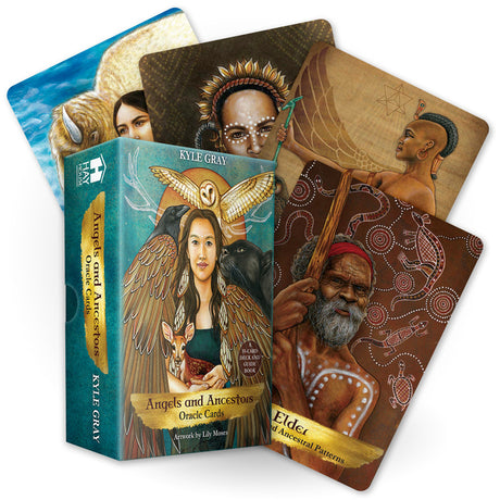 Angels and Ancestors Oracle Cards: A 55-Card Deck and Guidebook -- Kyle Gray, Other