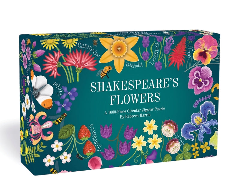 Shakespeare's Flowers: A 1000-Piece Jigsaw Puzzle with a Poetic Host of Flowers, Plants and Animals -- Rebecca Harris, Other
