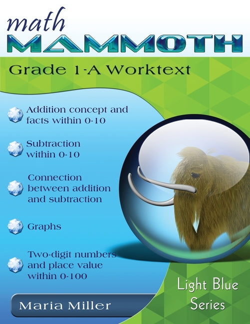 Math Mammoth Grade 1-A Worktext -- Maria Miller, Paperback
