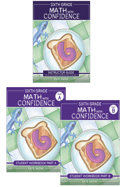 Sixth Grade Math with Confidence Complete Bundle -- Kate Snow, Paperback
