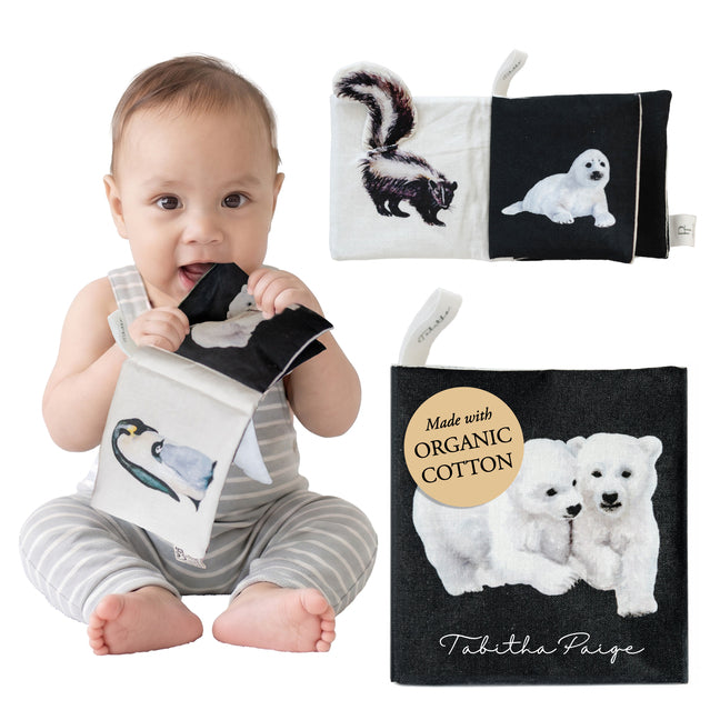 Crinkle Book Made with Organic Cotton: High-Contrast Art for Sensory Play and On-The-Go Fun -- Tabitha MS CCC-SLP Paige, Paperback