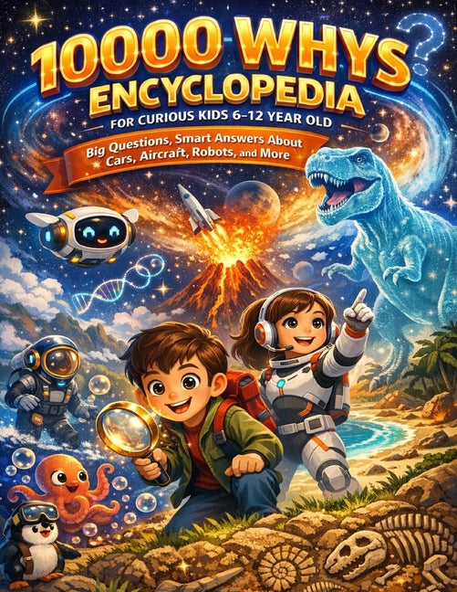 10000 Whys Encyclopedia for Curious Kids 6-12 Year Old: Big Questions, Smart Answers About Cars, Aircraft, Robots, and More -- Dr Clement G Hoskins, Paperback