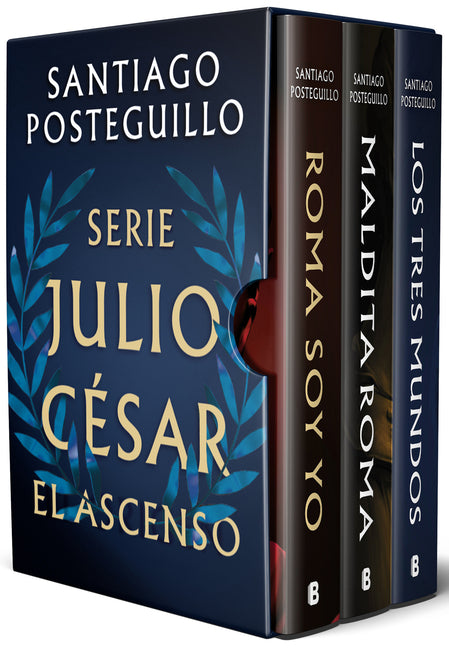 Estuche Serie Julio César: El Ascenso (Roma Soy Yo; Maldita Roma; Los Tres Mundos) / The Ascension Trilogy Boxed Set -- Santiago Posteguillo, Hardcover