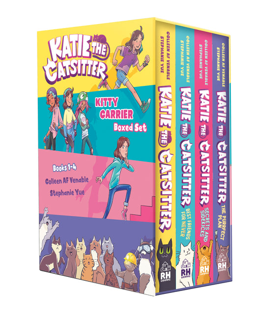 Katie the Catsitter: Kitty Carrier Box Set (Books 1-4): Katie the Catsitter; Best Friends for Never; Secrets and Sidekicks; The Purrfect Plan (a Graph -- Colleen Af Venable, Paperback